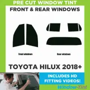 For Toyota Hilux 2018+ Full Pre Cut Window Tint Kit Front & Rear Tinting Film