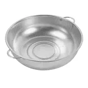 Stainless Steel Fine Colander Strainer Rinsing Washing Fruits Vegetables 28.5 cm