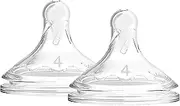 Dr Brown’s Level 4 Wide-Neck Options Plus Teat, 2 Pack