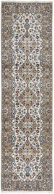 Persian Kashan 167 Cream Runner Rug
