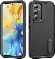 Shockproof Case for Samsung Galaxy A54 5g Case with Kickstand,Military Grade Drop Protective,Heavy Duty Hard Back 3-Layer Protective Phone Cover for Samsung A54 5g (Black)
