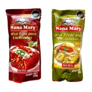 8-Pk Salsa Verde y Roja P/Enchiladas. Green & Red Enchiladas Sauce 250gr/ 8.82oz