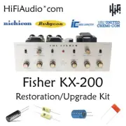 Fisher KX200 amplifier tube restoration repair upgrade rebuild kit capacitor