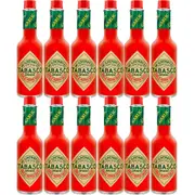 Tabasco Garlic Pepper Hot Spicy Sauce 60ml Bottles Pack 12