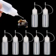20pcs Glue Applicator Needle Squeeze Bottle Clear White Quilling DIY Craft Tools
