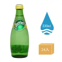 在飛比找蝦皮購物優惠-perrier沛綠雅 氣泡天然礦泉水 330ml (24入/