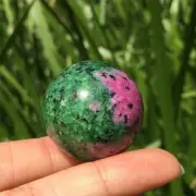 1PC 25mm+ Natural Zoisite Sphere,Quartz Sphere,Healing,Divination,Prophecy 30g+
