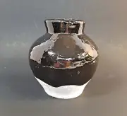 Hobby Lobby Pottery Plant Succulent Black White 5 inches