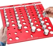 34 Nut and Bolt Thread Checker - Thread Gauge SAE and Metric - Screw Size and...