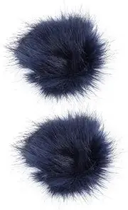 [LIFKOME] Imitated Raccoon Hair Ball Accessories for Hats Shoes and Clothing Multi Purpose Wool Ball Decor with Durable Band for DIY Decoration Soft and Silky Touch