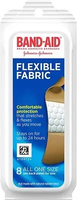 Band-Aid Brand Flexible Fabric Adhesive Bandages,for Wound Care & First Aid 8cnt