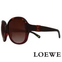 在飛比找momo購物網優惠-【LOEWE 羅威】經典不敗花體LOGO太陽眼鏡(酒紅/琥珀