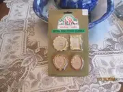 The Spirit of the Season - Miniature Ornate Metal Picture Frames - Set of 4