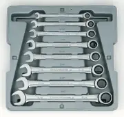 Gearwrench 9308D - Combination Ratchet Wrench Set 8 Piece SAE