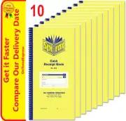 10 x Spirax 553 Cash Receipt Book 277 x 144mm 160 Dup Sets 55230