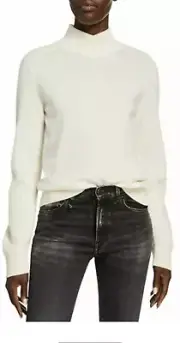 RAG & BONE LOGAN 100% CASHMERE TURTLENECK IVORY SWEATER SIZE XL-$450