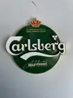 Carlsberg Metal Beer Tap STEEL Badge Decal New GENUINE BAR