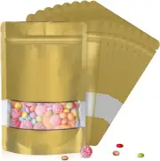 4"x6" 120pcs Resealable Mylar Foil Bags Zip Lock Food Storage Bag - Gold