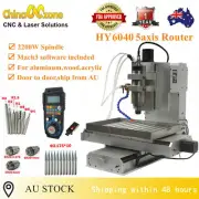 6040 5 Axis 2200W CNC Router Machine Carving Drilling Milling Engraver Aluninum