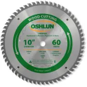 Oshlun SBW-100060T 10-Inch 60 Tooth Multi-Purpose TCG Saw Blade with 5/8-Inch...