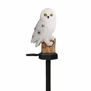 LED Owl Solar Powered Garden Light Novelty Lamp Waterproof Ornament Lawn Outdoor