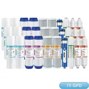 3-Year 6-Stage 75 GPD RO pH Alkaline Reverse Osmosis System Water Filter 30 Pack