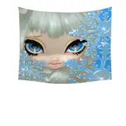 Faces of Faery #135 Beautiful Snowflake Ice Girl Tapestry