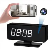 Clock Camera - Full HD 4k Wireless Camera - WiFi Nanny Cam for Home Indoor Security - WiFi & Bluetooth Connection Full Color Night Vision