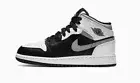 Nike Air Jordan 1 Mid White Shadow Black/Grey White GS Grade School Brand New