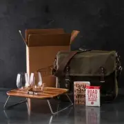 Wine Country Insulated Wine Carrier Picnic BACKPACK For 2 Double Tote Wood Board