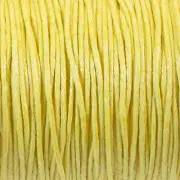 Sunny Yellow 1mm Waxed Cotton Cord, 70 Meters, Macrame, Beading String