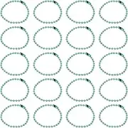 uxcell 30Pcs 5 Inch Ball Bead Chain, Metal Ball Chain with Connectors for Keychain Hanging Ornament Tag Jewelry Necklace Christmas Decoration,Turquoise Green