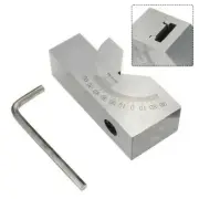 Adjustable V Block Tool for Precision Milling Setup with 10' Nonius Readability