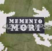 Memento Mori Embroidered Patch - Inevitability Grim Reaper Symbolic Latin Skull