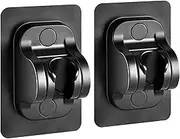 Wall Mount Strong Adhesive Shower Holder 2 Pack Large Self-Adhesive Shower Bracket for Handheld Shower Head for Bathroom