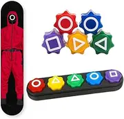 Traditional Korean Gonggi Game Set with Colorful Shapes - Fun Skill Game and Hand Eye Coordination for All Ages - Toy for Kids & Adults.