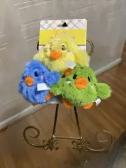 Jmle Hello Spring Set Of 3 Little Chicks Dog Toy With Squeaker Very Soft