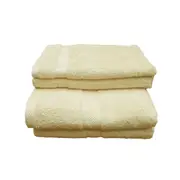 Pack of 4 Uranus Cotton Bath Towel Set Butter