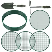 Gardening Sifter Set Detachable Riddle Sieve With Shovel Rake for Soil Stones ♚