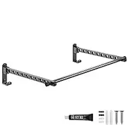 Wall Mounted Clothes Drying Rack - Wall Clothes Hanger, Foldable Wall Drying Rack | Wall Mounted Clothes Drying Hanger for Laundry, Multipurpose Folding Indoor Laundry Hanger Dryer Rack