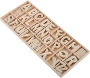 Milisten 1 Set Wooden Alphabet Letters for Storage Tray Unfinished Wood Letters for DIY Crafts Sorting Games Home Decor and Learning