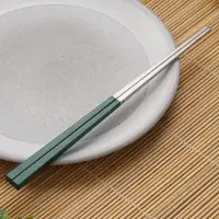 在飛比找瑪黑家居選物優惠-台灣第一筷 台灣製 316不鏽鋼 寶筷 綠色 23cm