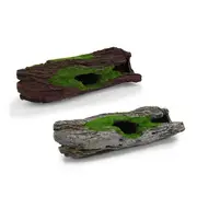 Kazoo Driftwood with Moss Fish Tank Ornament- Medium