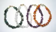 Lyn's Jewelry Gemstone Chip Bracelets Gold 7"