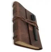 Genuine Leather Journals Handmade Lined Paper Kraft Pages Diaries Men Women Gift