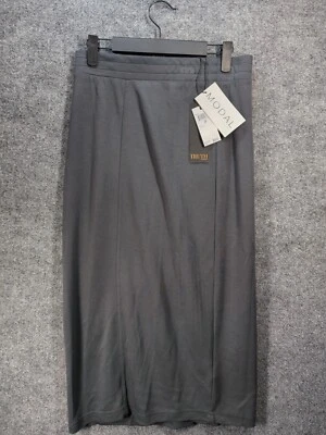 Womens 'Truth by Republic' Skirt S Modal Charcoal Pull On Long Split Hem