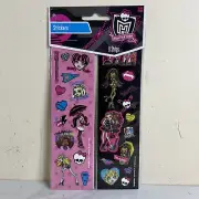 Monster High Stickers 8 Strips New Cleo De Nile Frankie Stein Lagoona Blue 2011