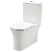 Mondella Signature White Rimless Back to Wall Toilet Suite WELS 4 Star 4.5L/Full