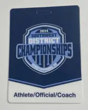 Bagtag Swimming Meet Credential Bagtag 2024 Southwest District Champ Virginia