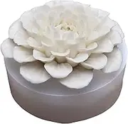 Dahlia Silicone Mold,Candle Molds for Soap Making - Cupcake Jelly Candy Chocolate Decoration Baking Tool Moulds, Homemade